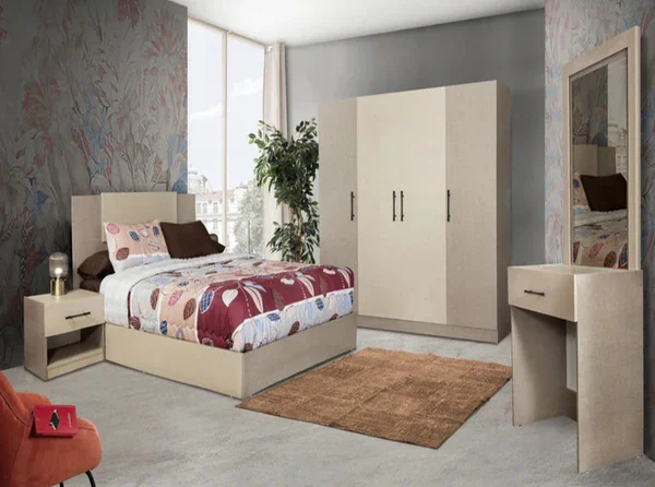6bd568228690fab42636ed698bf016ca غرفة نوم دولاب مترين-سرير160- Trieste - الصورة 1