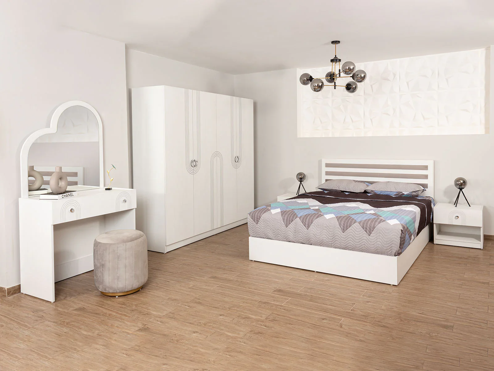 BEDR22 غرفة نوم دولاب مترين-سرير150 - Kotor - الصورة 1