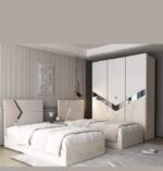 ⁦غرفة نوم دولاب 180 سم - سريرين متر او 120 Avignon⁩ - الصورة ⁦2⁩